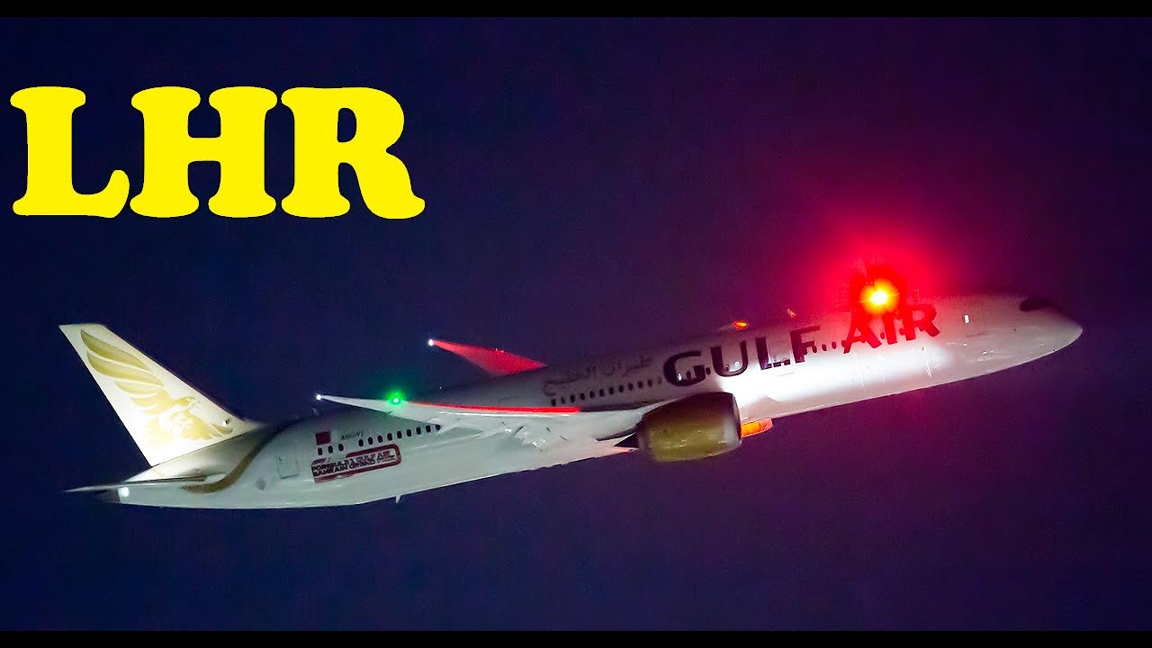 London Heathrow Plane Spotting - Feltham Bankings at Night