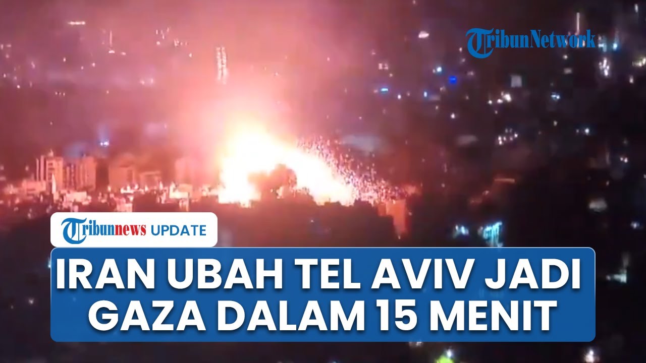 Kondisi Berbalik! Tel Aviv Berubah Jadi Gaza, Ibu Kota Israel Memerah & Ledakan di Mana-mana