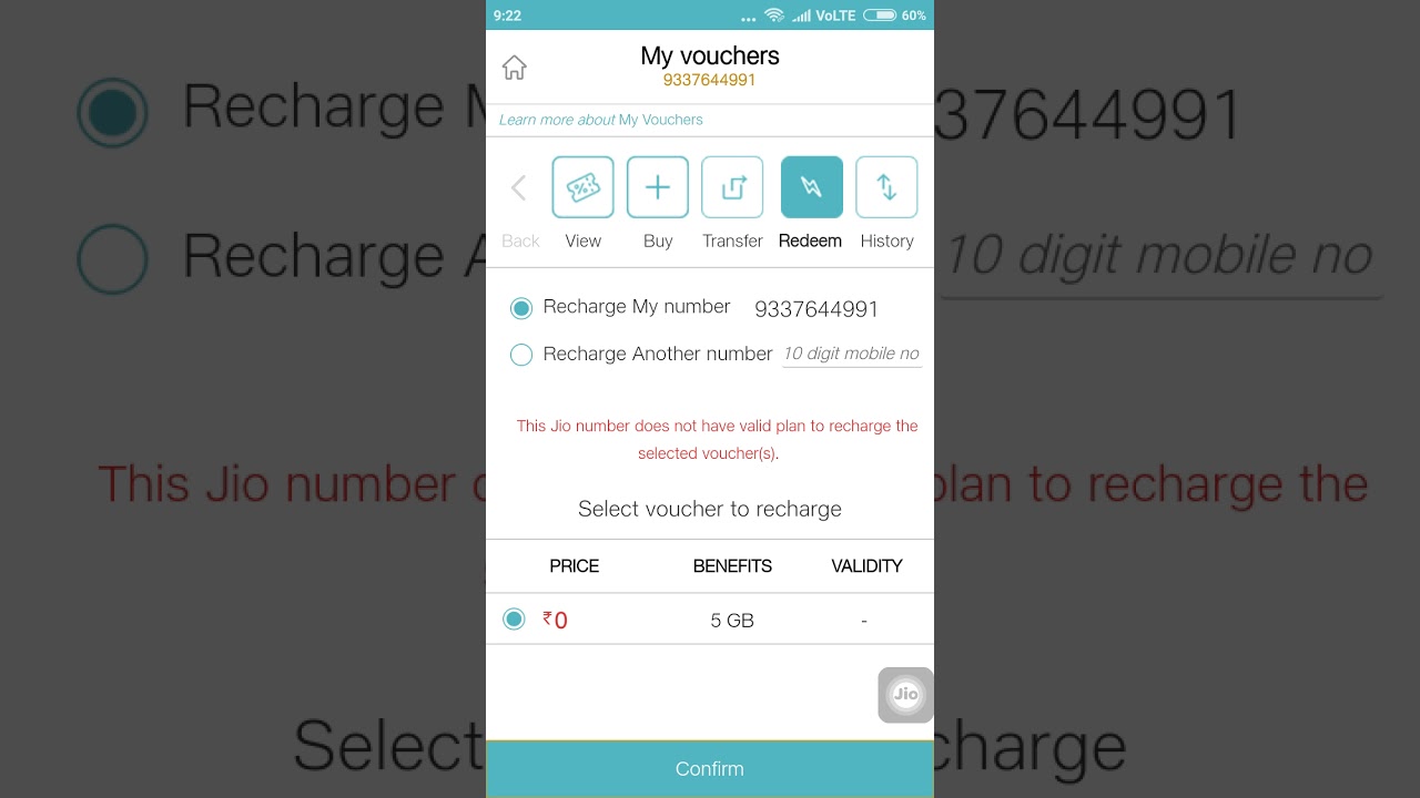 How to redeem jio add on data in 199 plan