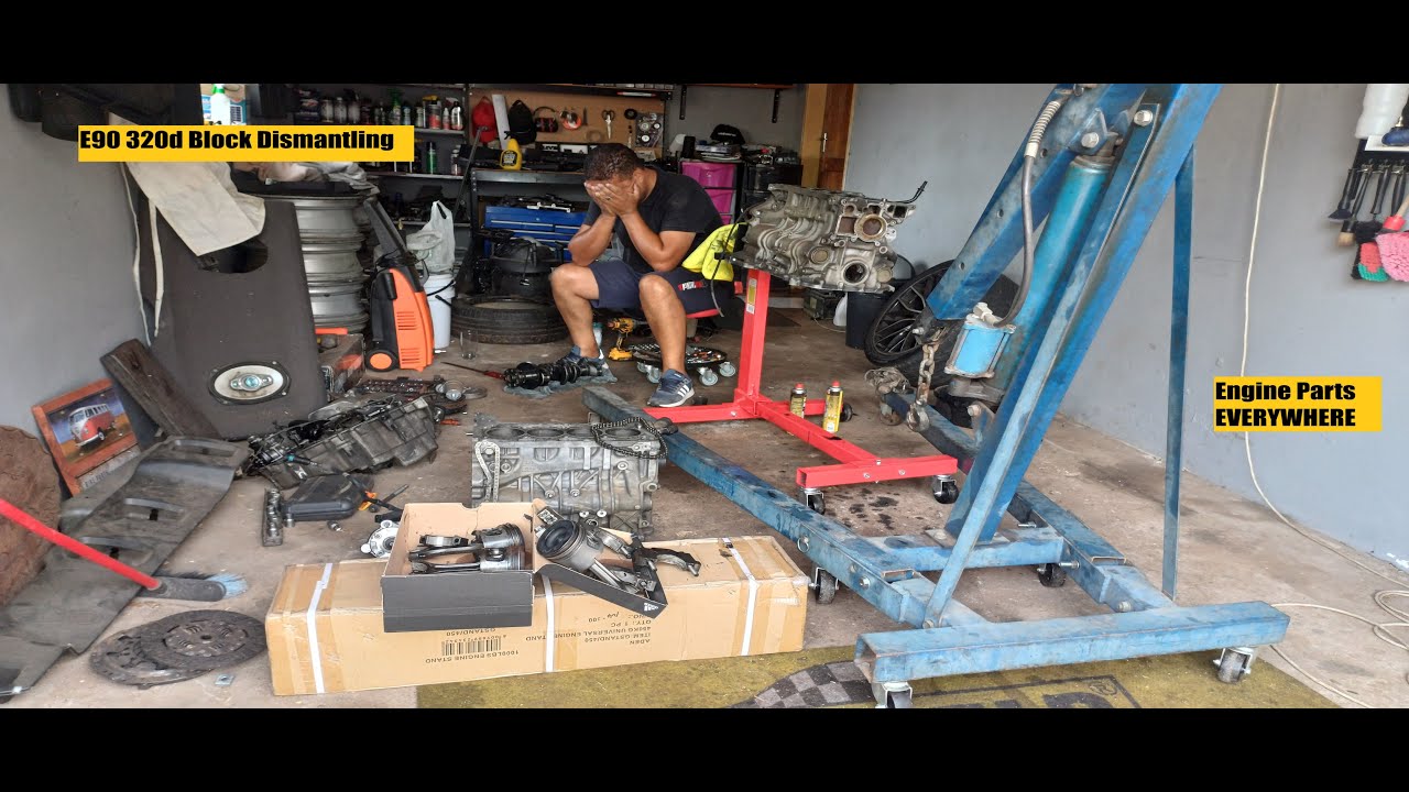 BMW 320d N47 Block Dismantling ASMR