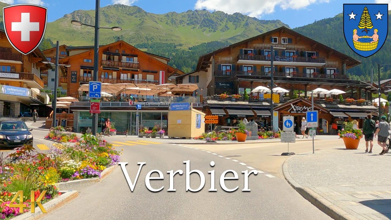 Verbier Switzerland Drive 🇨🇭 | Verbier Resort 4k Scenic Drive