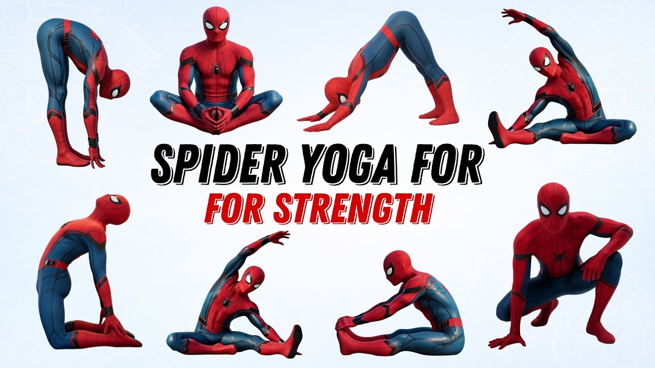 Spider Yoga for Strength | Fun Kids Yoga Workout to Build Strong & Flexible Bodies