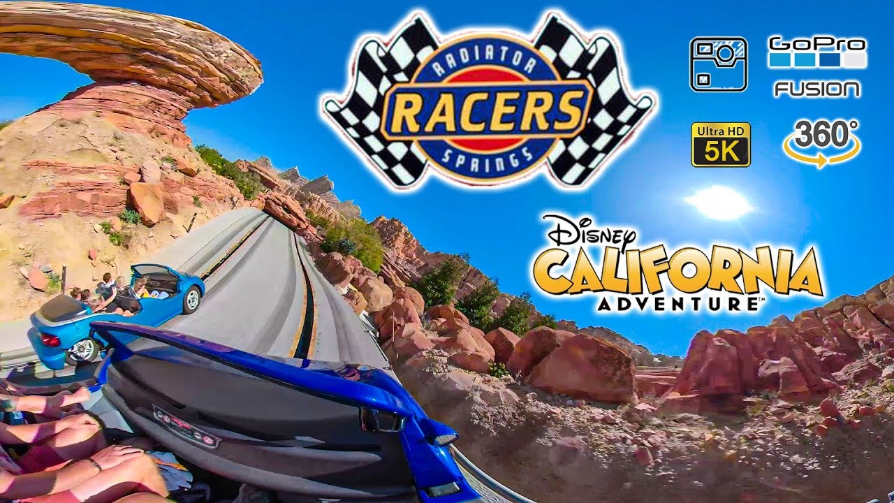 VR 360 Radiator Springs Racers On Ride Ultra HD 5K POV with Queue DCA Disneyland Resort