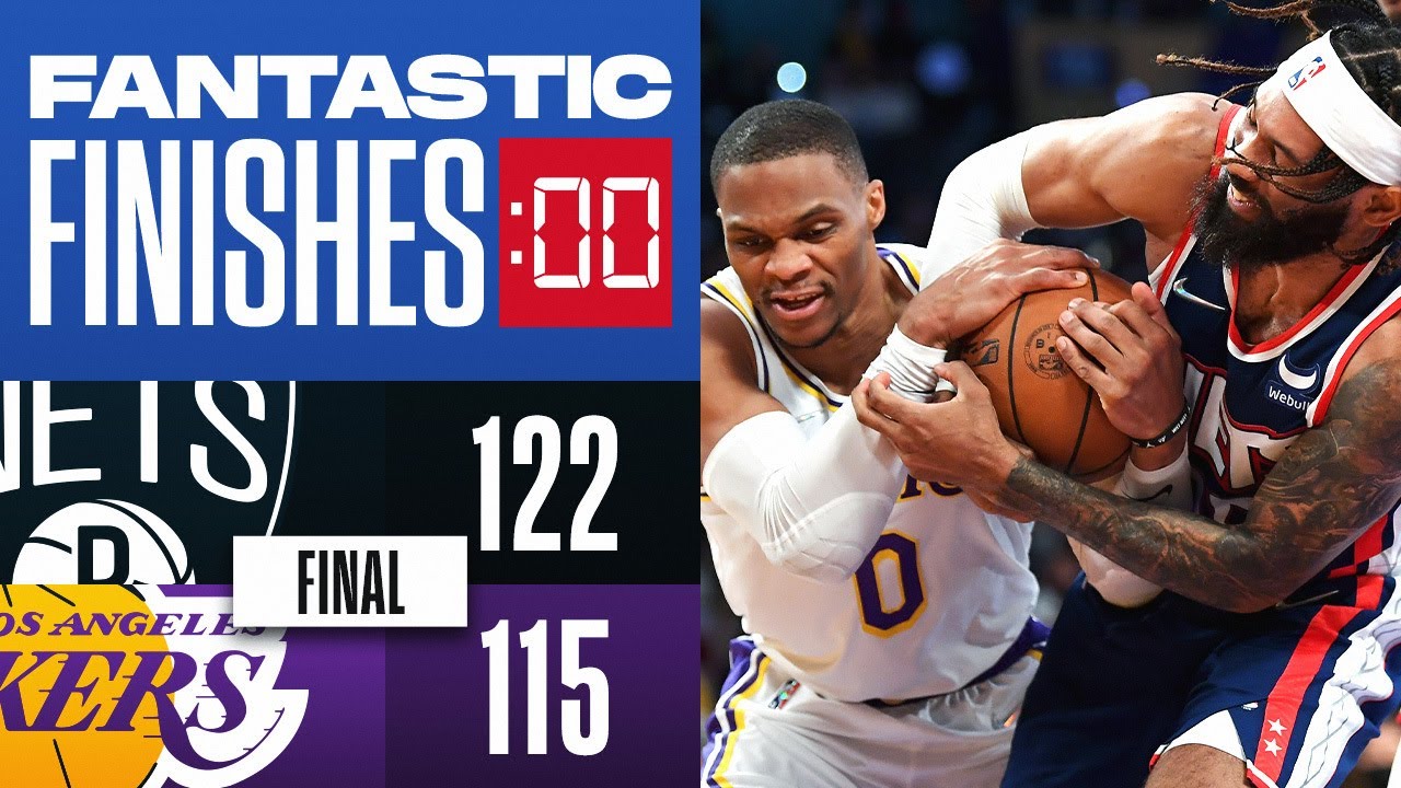 Final 1:48 WILD CHRISTMAS ENDING Lakers vs Nets 👀🎁