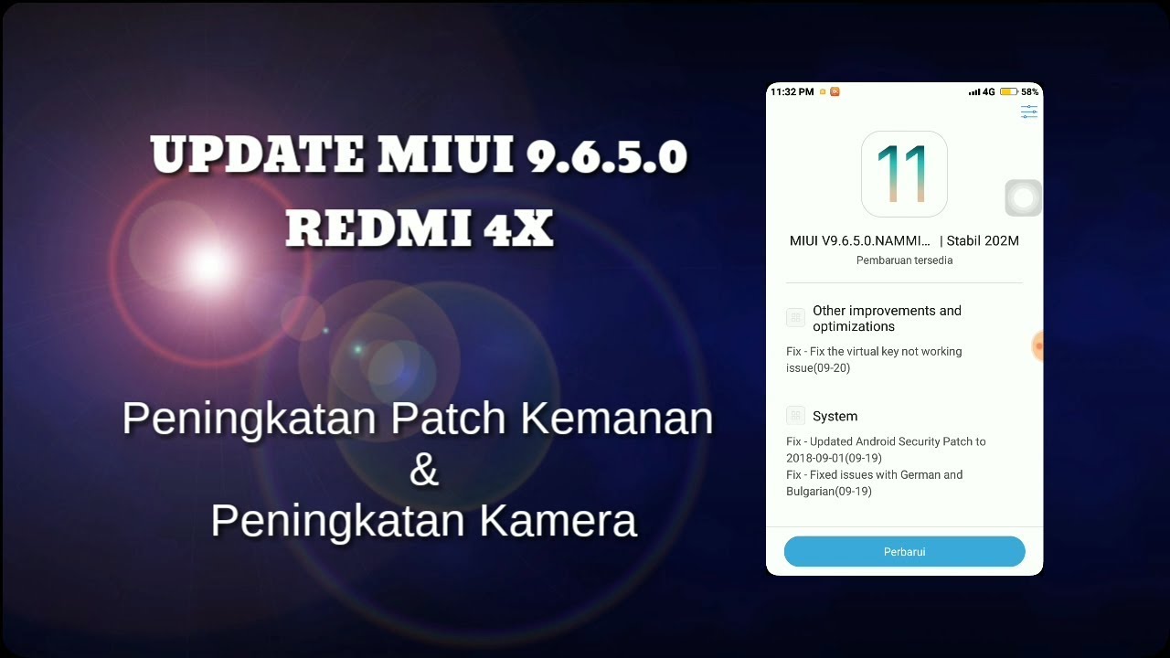 UPDATE MIUI 9.6.5.0 REDMI 4X [ Last Update and Next MIUI 10]