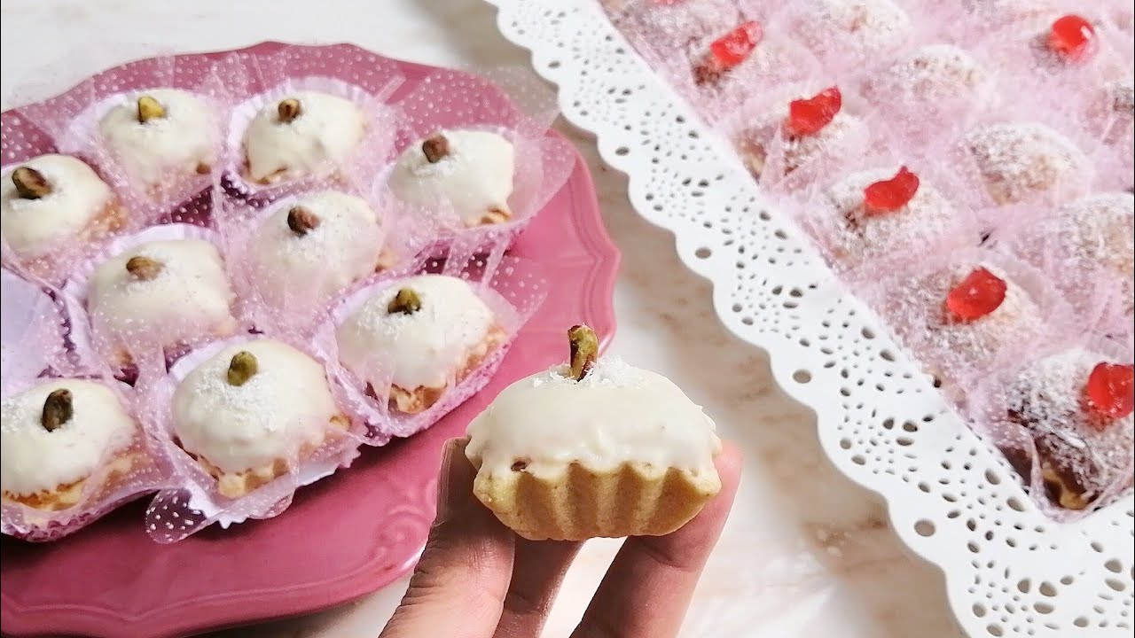 حلويات العيد 2021 طارطولات نوادكوكو  بذوق الليمون وصفة اقتصادية  tartelette au noix de coco