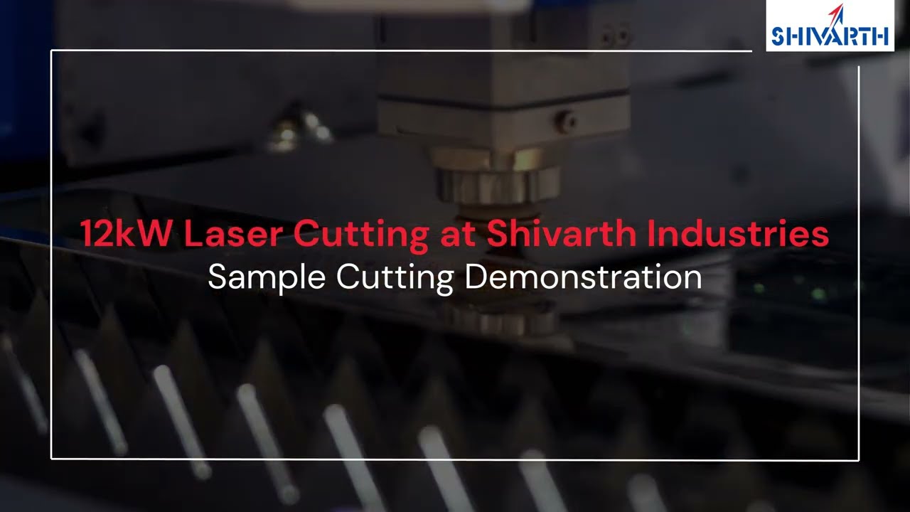 40mm CS Sample Laser Cutting Demonstration at SHIVARTH INDUSTRIES