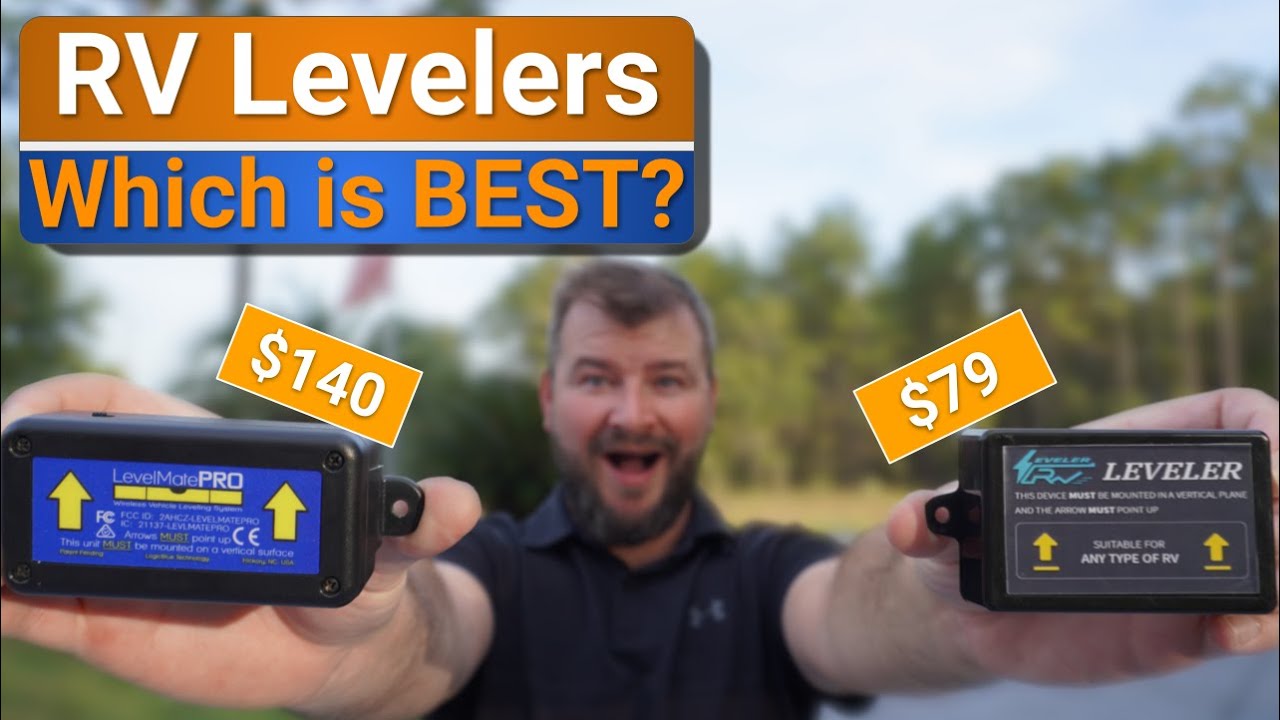 Levelmate Pro ($140) против Rhino Storm RV Leveler