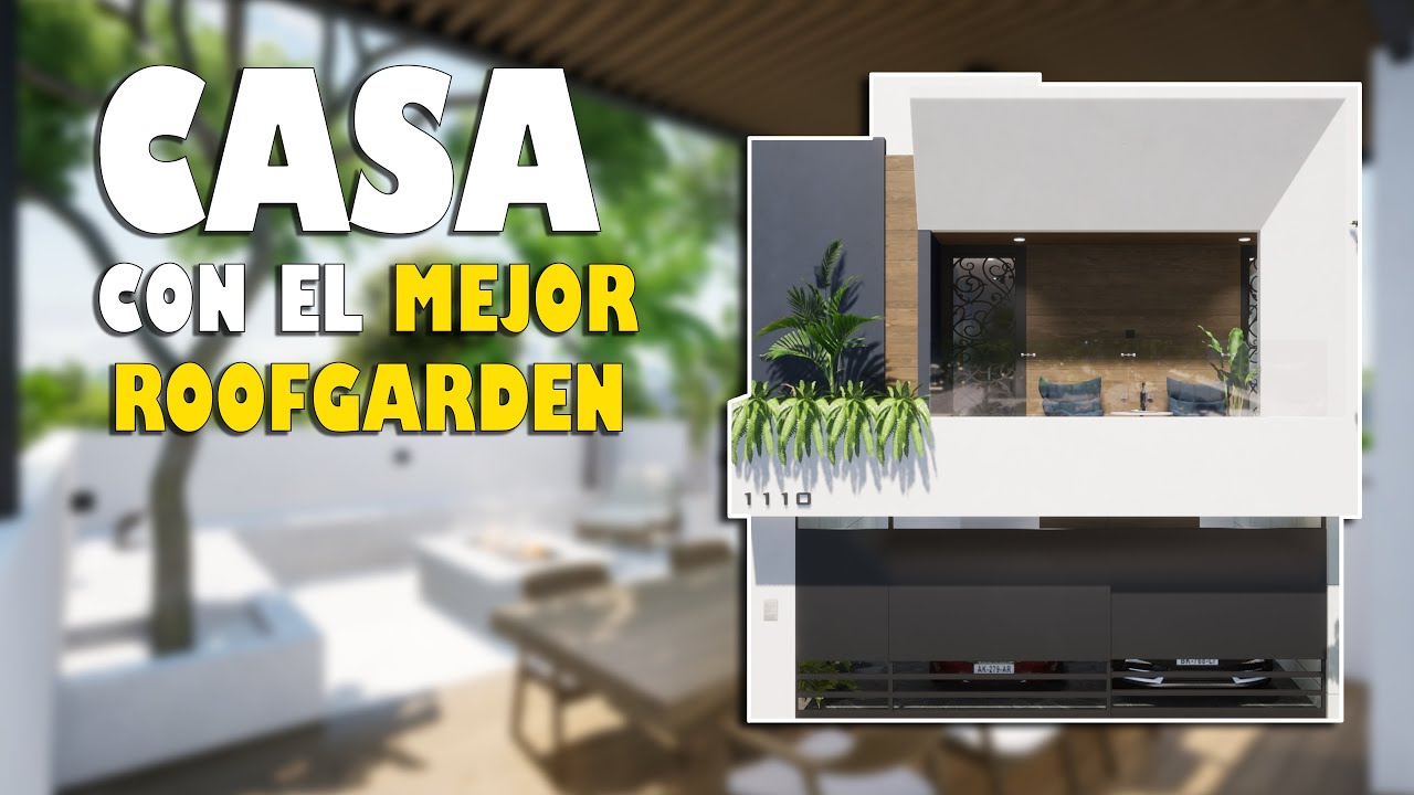 Esta CASA de 7x15 tiene el ROOFGARDEN mas ESPECTACULAR!!