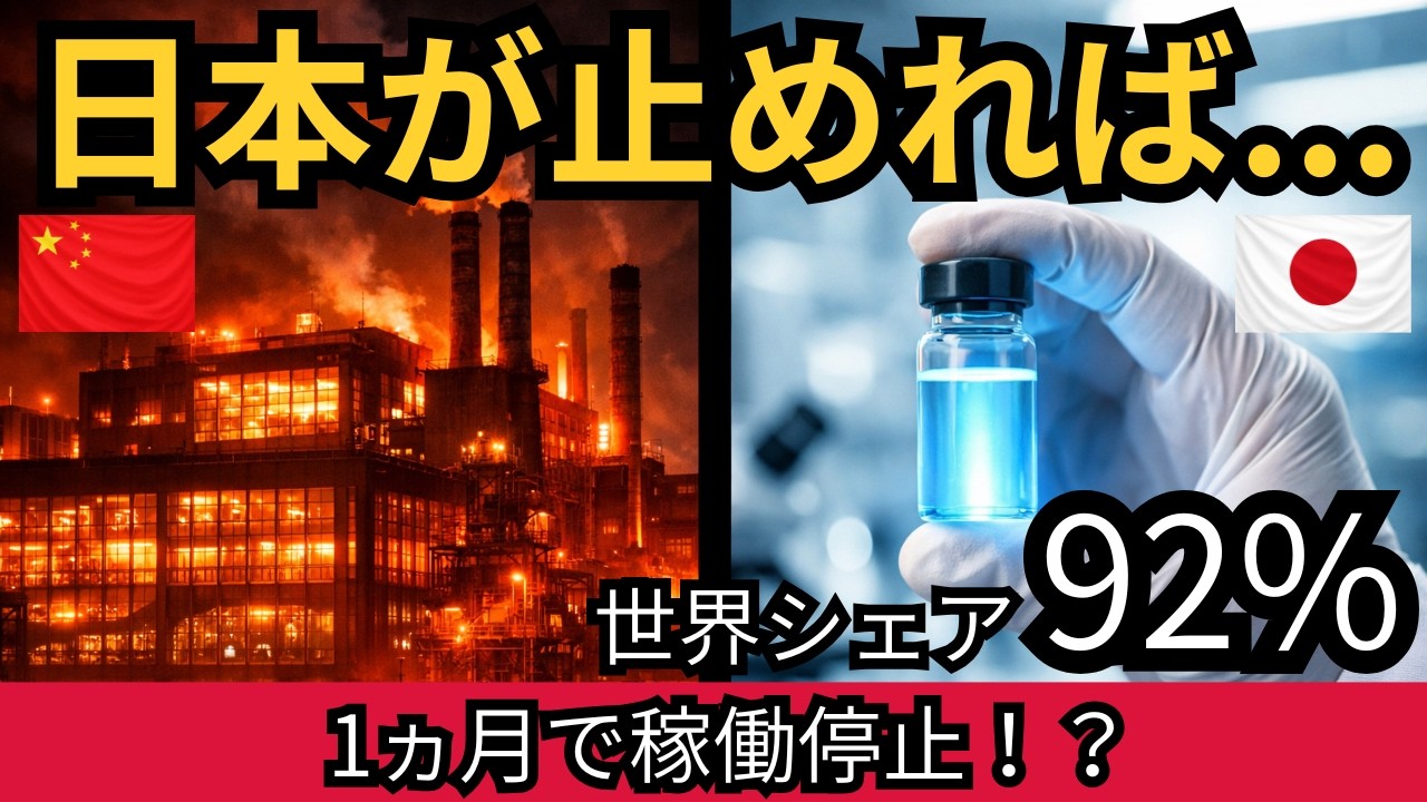 【海外の反応】「日本が止めれば中国の半導体工場が1ヶ月で止まる」世界が震撼した日本の素材独占という名の静かな核抑止