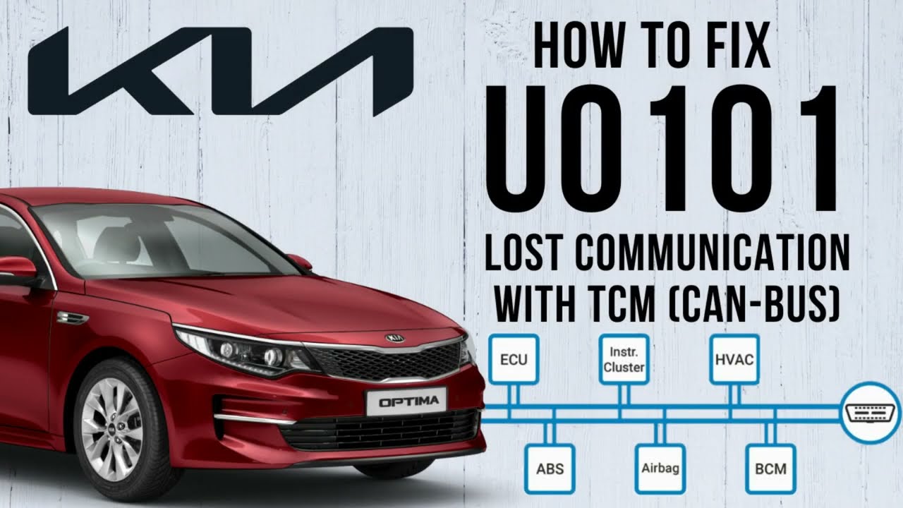 Test & Fix U0101 Lost Communication with TCM (CAN-BUS) | KIA Optima (JF) 2016-20 | CAN-BUS Fault