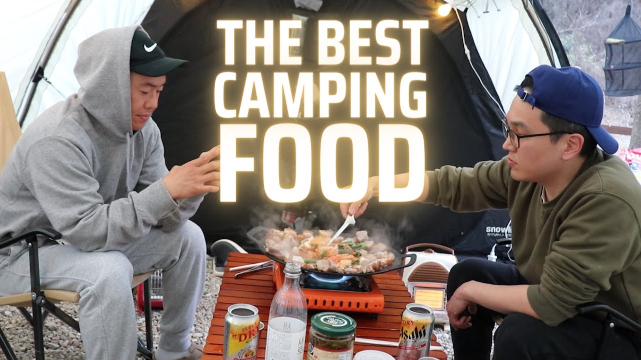 THE BEST CAMPING FOOD: Pork belly Korean BBQ. ASMR. Mukbang