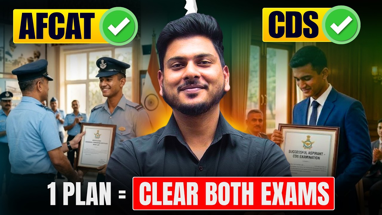 AFCAT & CDS 2026 Preparation Strategy | How to Crack Both Exams Together!