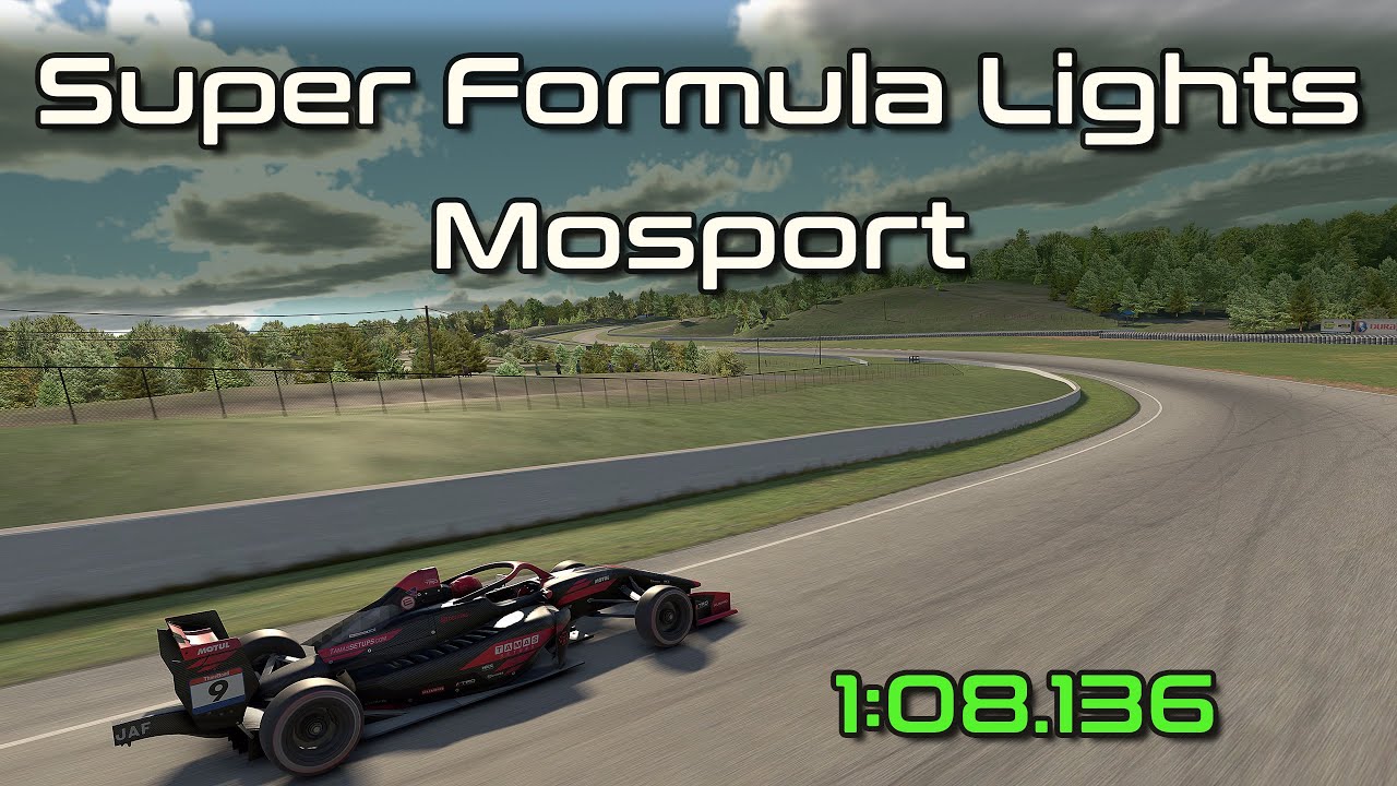 iRacing SFL Super Formula Lights Mosport Q Hotlap 1:08.136 - 2026 Season 1