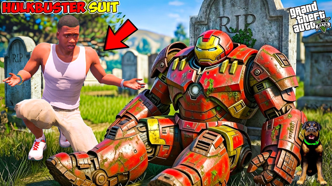 Franklin & Shinchan Restoring An Abandoned Ironman's Suit in GTA 5 !