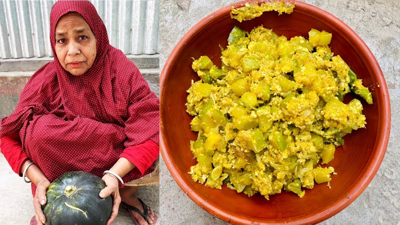 Egg & Sweet Pumpkin Bhaji Recipe