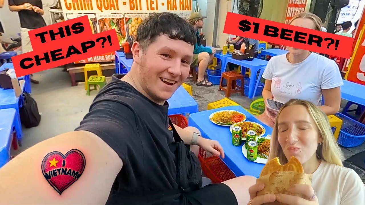 Our First Day in Hanoi 🇻🇳 | Capsule Hotel, Street Food & How Cheap Is It Really?