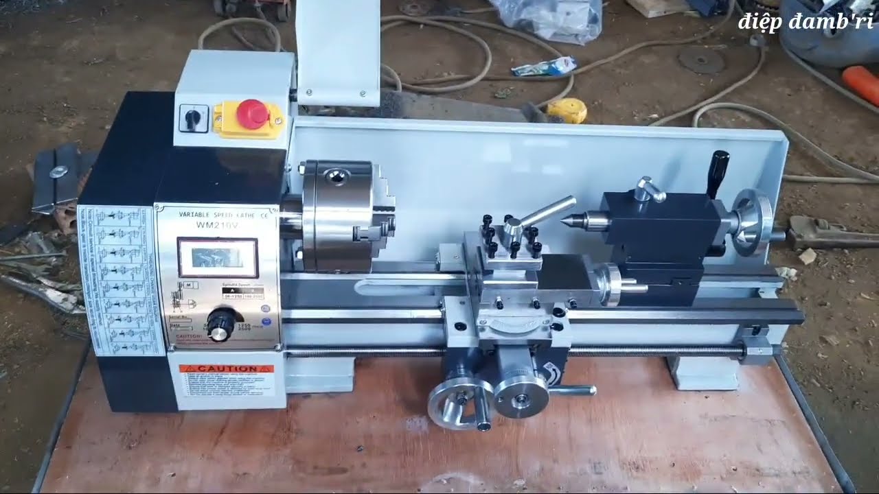 tét máy tiện mini WM210V và cái kết không ngờ