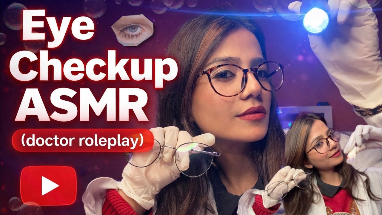 ASMR Eye Checkup 👁️ || Doctor roleplay 💤👩‍⚕️ #asmr #indianasmr #relax #sleep 