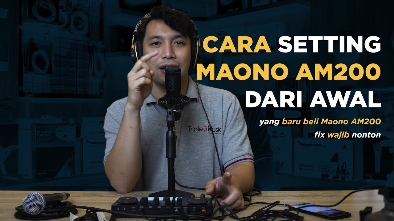 Tutorial Pasang dan Setting Maono AM200 Sampai Bisa Live & record di Smartphone