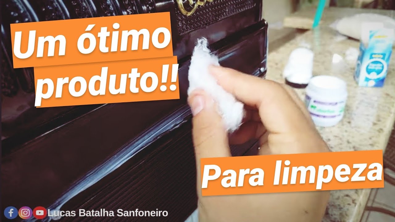 LIMPANDO A SANFONA - Veja o que usei pra limpar e tirar manchas do acordeon