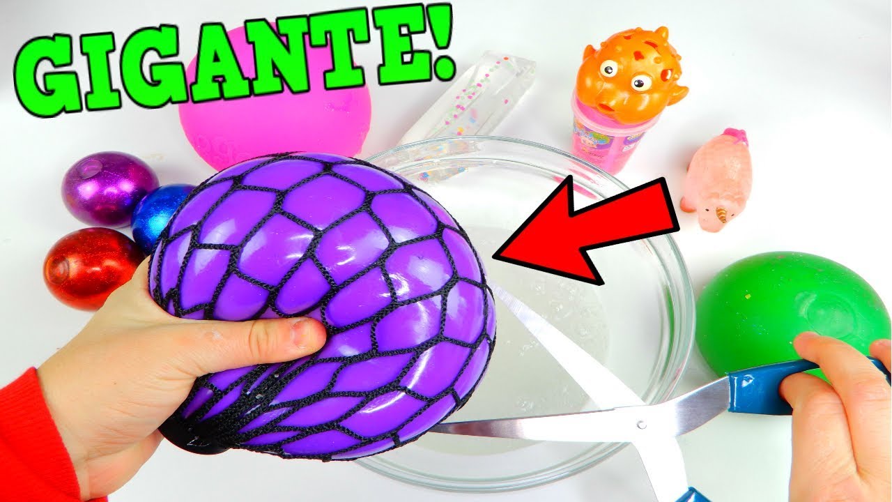 SCOPPIO SQUISHY GIGANTI nello SLIME TRASPARENTE! Cosa uscir&agrave;?