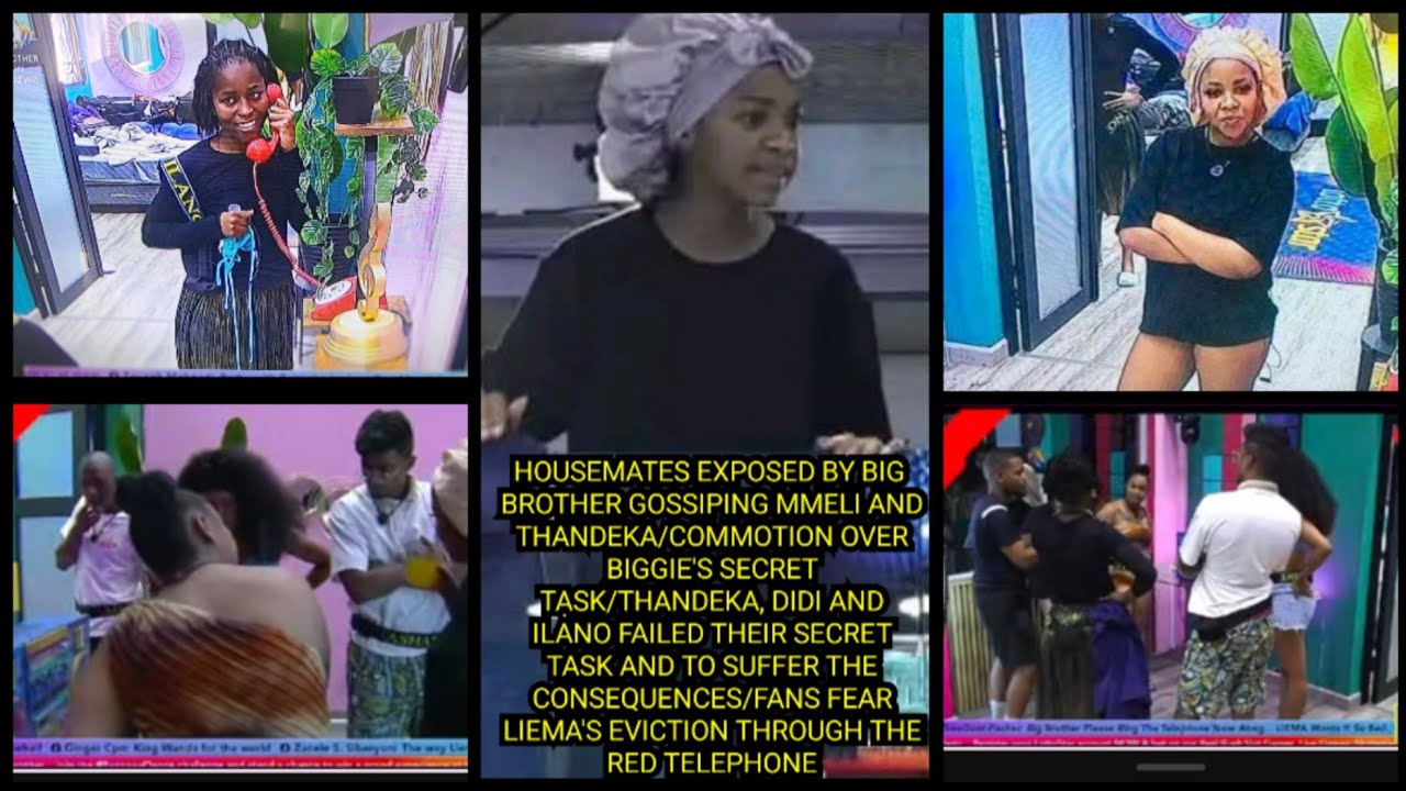 HOUSEMATES EXPOSED GOSSIPING MMELI & THANDEKA/FANS FEAR LIEMA'S EVICTION THROUGH THE RED TELEPHONE