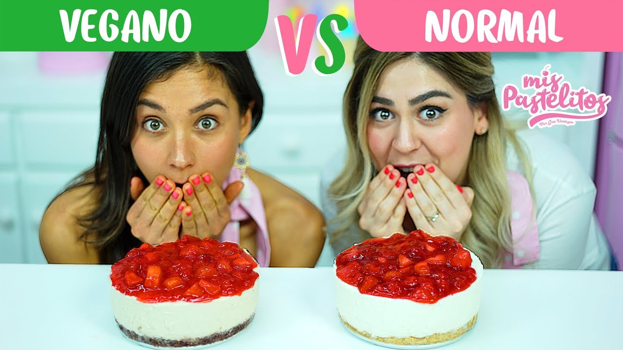 CHEESECAKE VEGANO VS NORMAL CON RAWVANA | MIS PASTELITOS