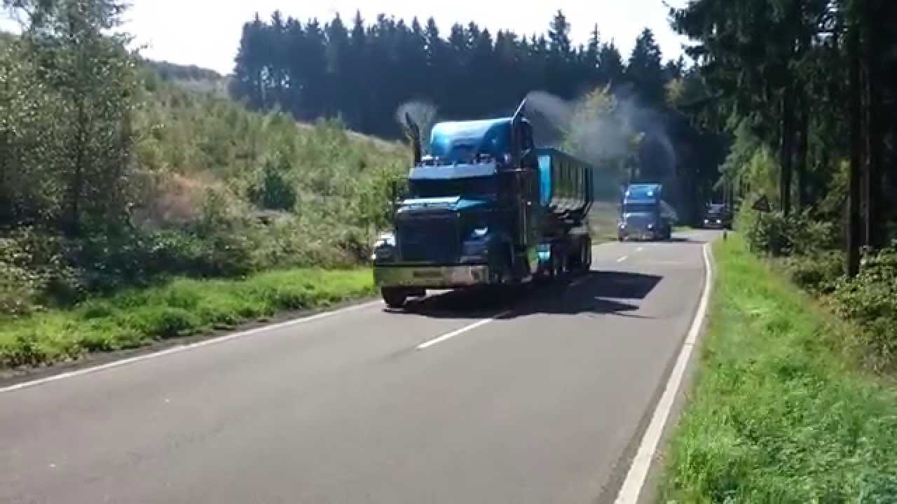 Truckertreffen Saalhausen 2014 - Hinfahrt bei Kruberg