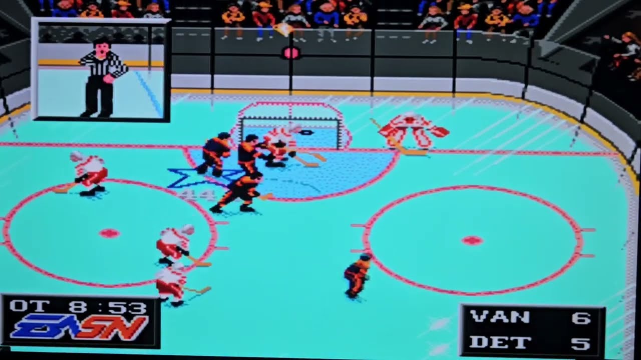 NHL 93🏒 - Dave Babych Game Winning Overtime Goal Vancouver Canucks Vs Detroit Red Wings 
