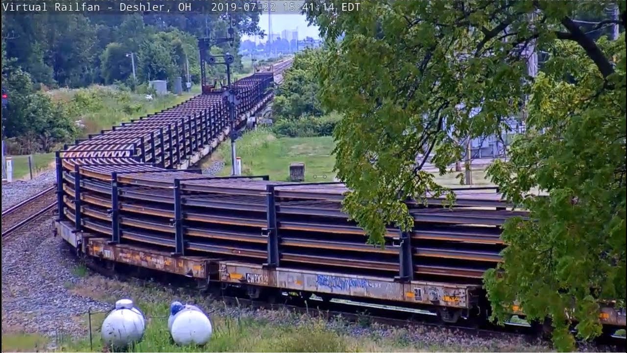 AMAZING!   1/4 MILE CWR-Continious Welded Rail bending like cooked Spaghetti!