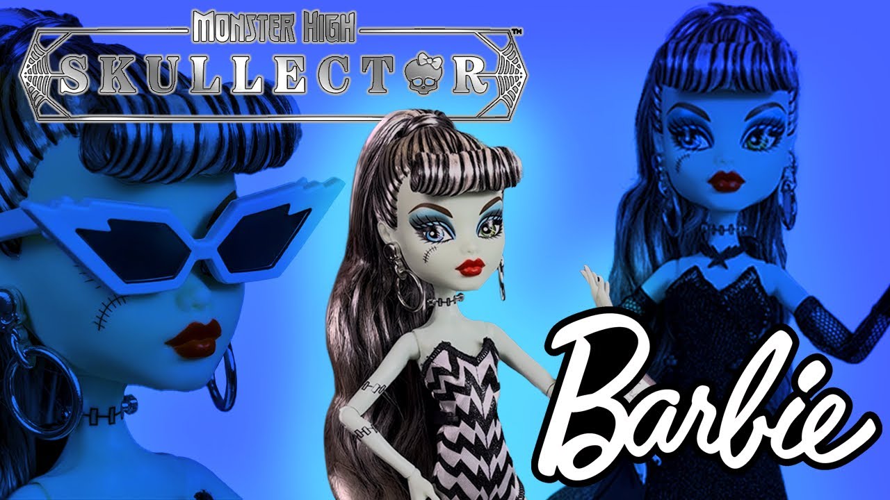 ICONIC! 🤩 | Monster High Skullector X Barbie Frankie Stein doll unboxing & review! 🖤🤍⚡️