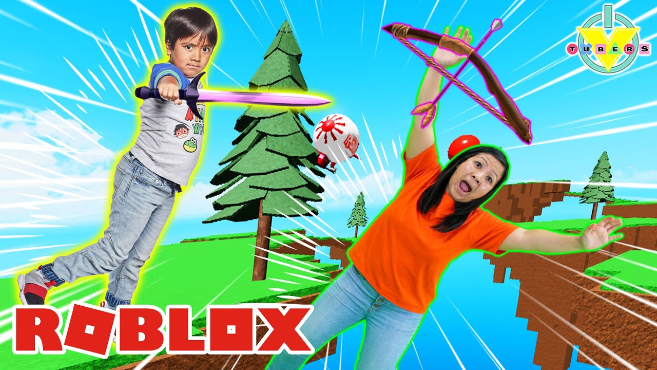 Ryan Camouflage Trolling In Roblox Skywars! Let’s Play with Ryan’s Mommy