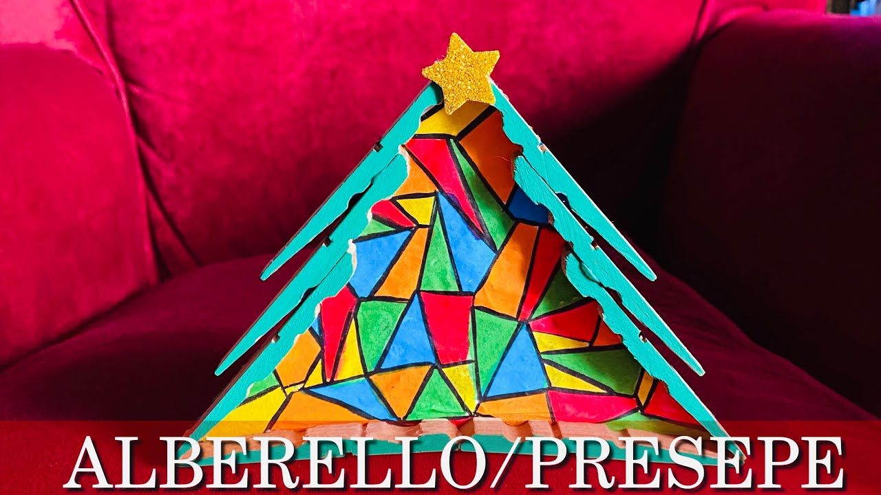 ALBERO E PRESEPE TUTTO IN UNO! Con le mollette! ( Riciclo Creativo) Arte per Te