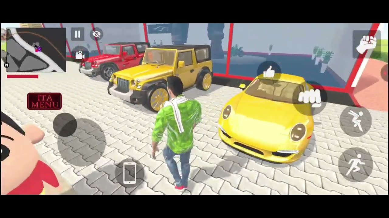 Franklin  Shinchan   🤩 Indian Theft Auto Simulator 🔥 #indiantheftauto #gamimgplay #technogamerz