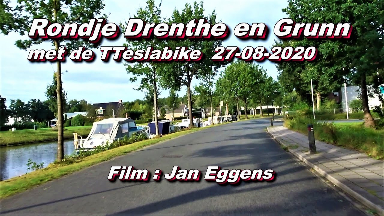 Rondje Drenthe en Grunn,met de TTeslabike 27 08 2020