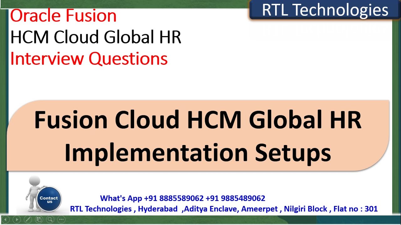 Oracle Fusion Cloud HCM | Global HR | Implementation | End to End Process | Real Time | Placement