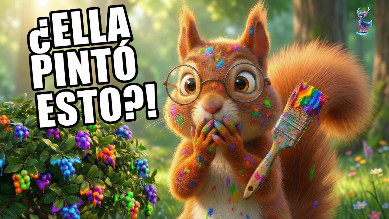 😱 Quién pintó el BOSQUE ENTERO en UNA noche? #holoanima #cuentosinfantiles