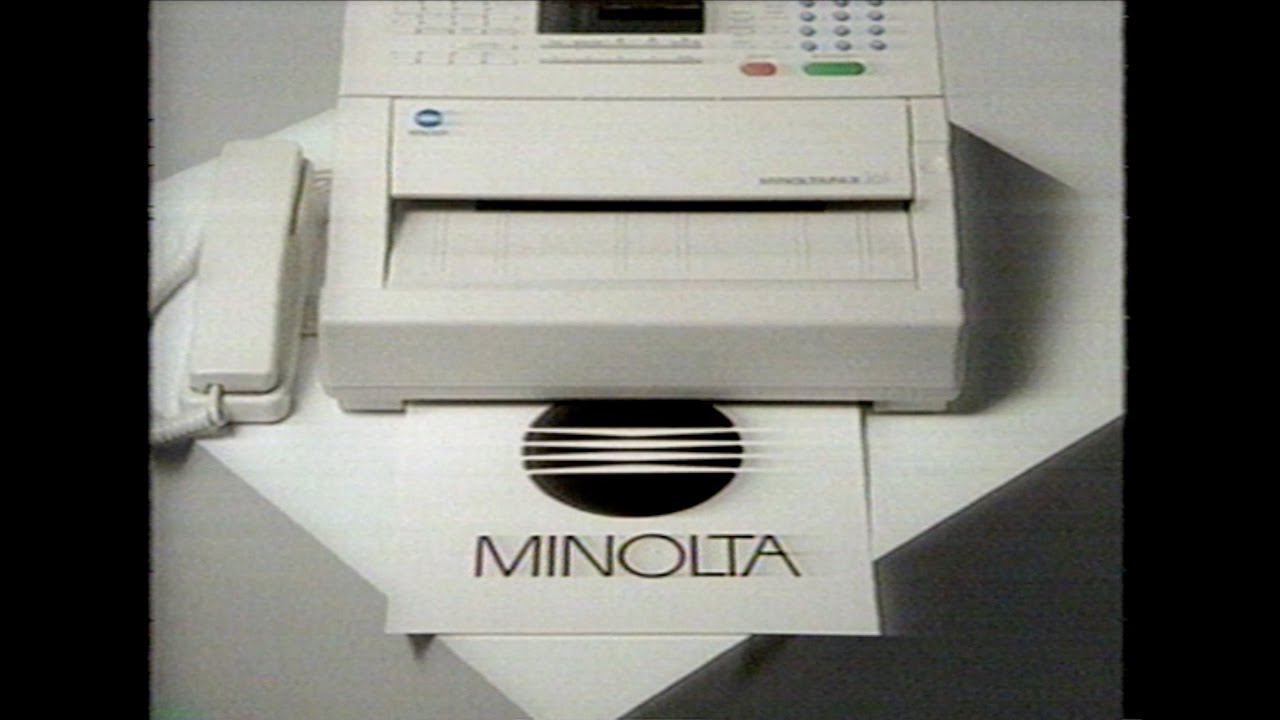 Minolta Fax 361, Fax Machine Commercial (1990)