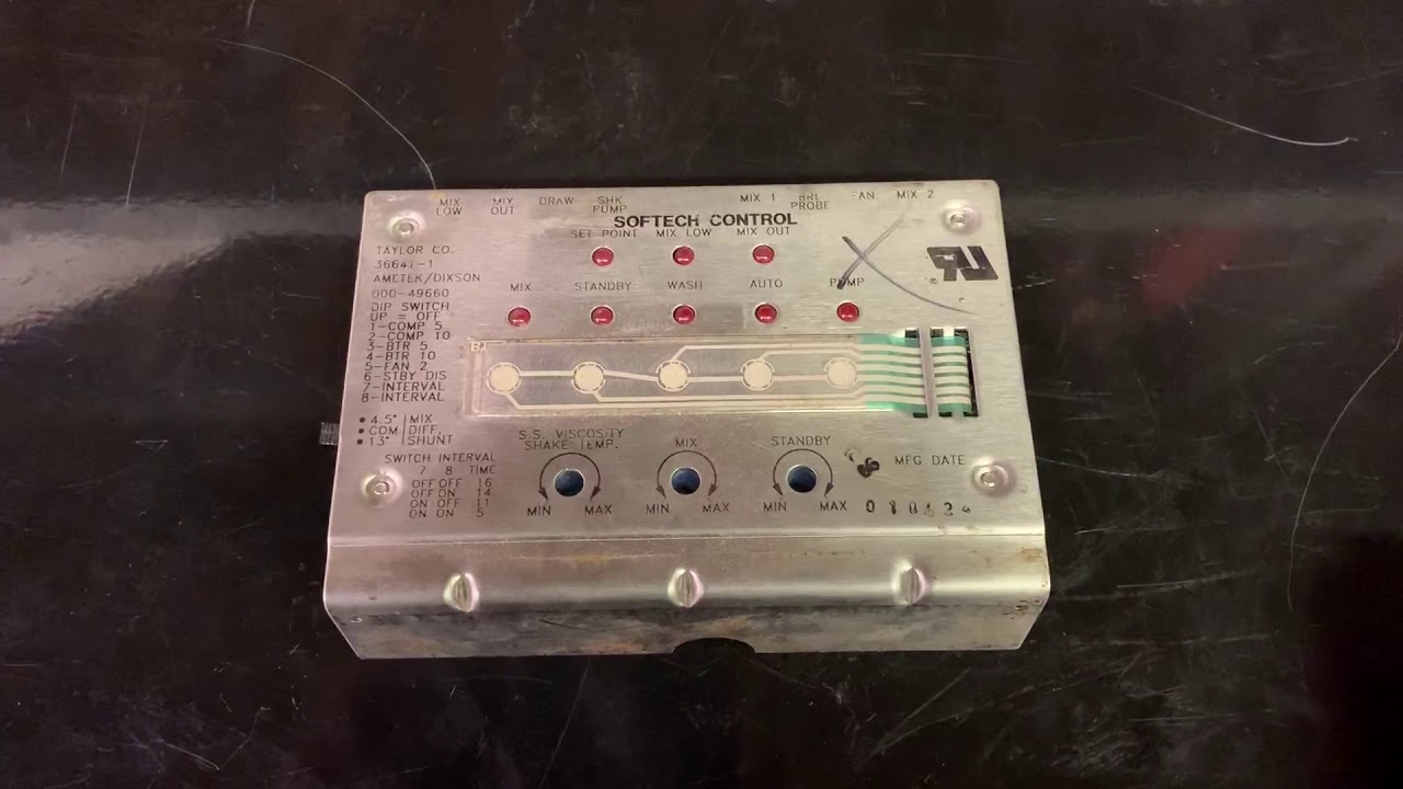 Tutorial: Changing time between freezing cycles on a Taylor softech control www.slicesconcession.com