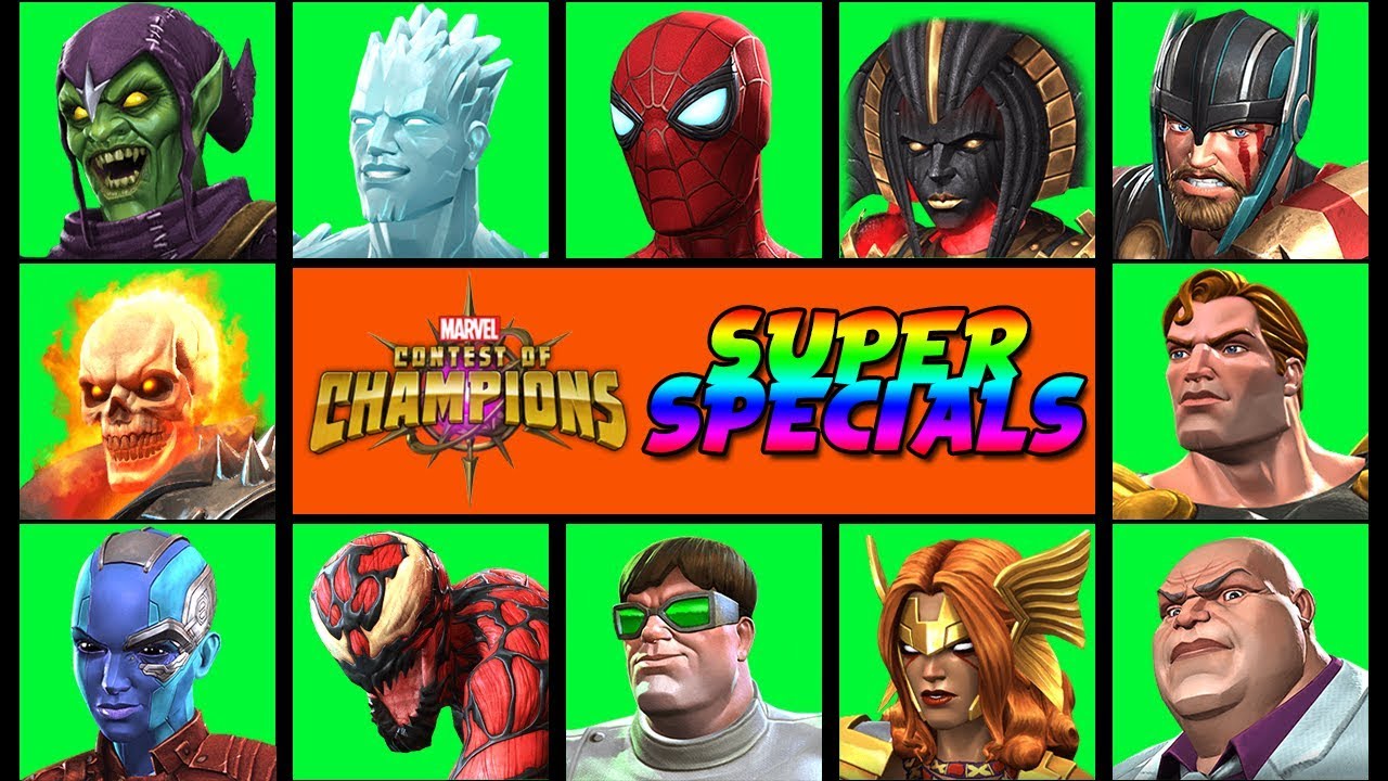 Marvel Contest of Champions: All Character Specials Pt.4