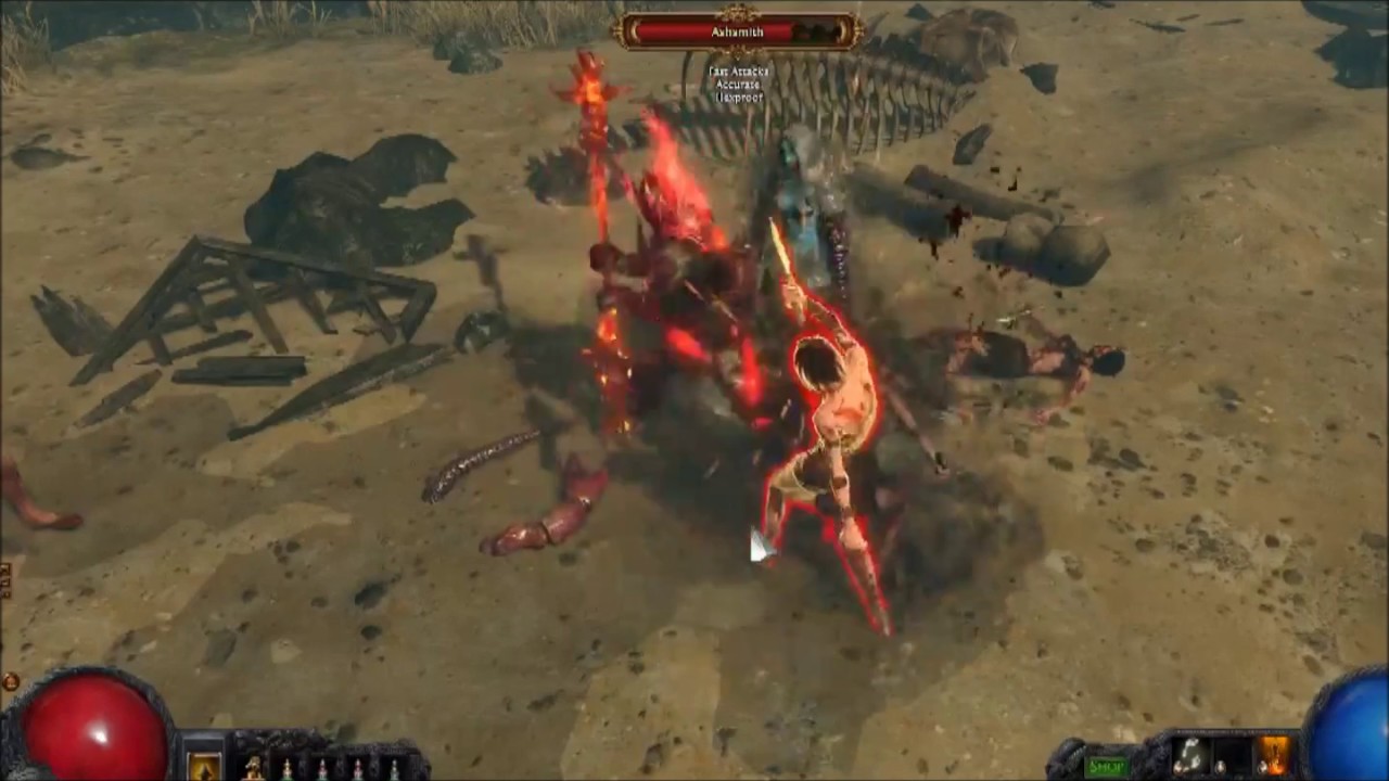POE all melee attack skills