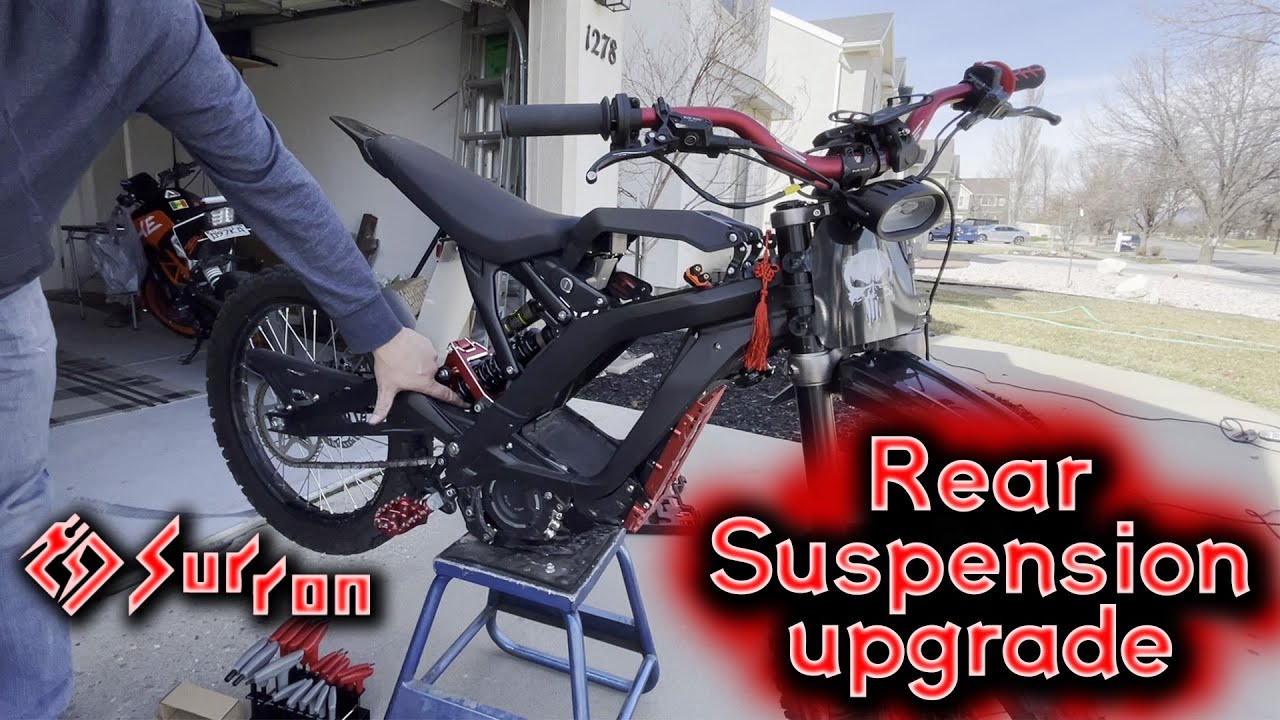 Sur-Ron Rear Shock upgrade 650lb spring with new linkage and triangle - KO Moto Surron