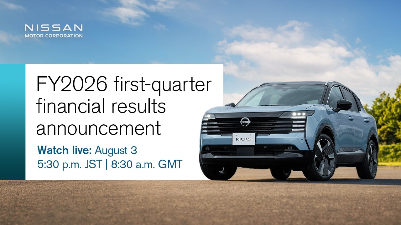 Live: Nissan FY2026 first-quarter financial results announcement
