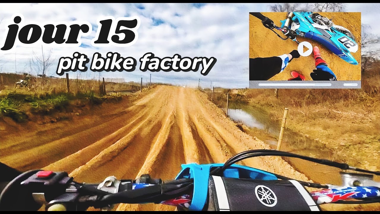 Pit bike factory avec Math Block, je te garantis que ça soude (nouvelles suspensions préparées).
