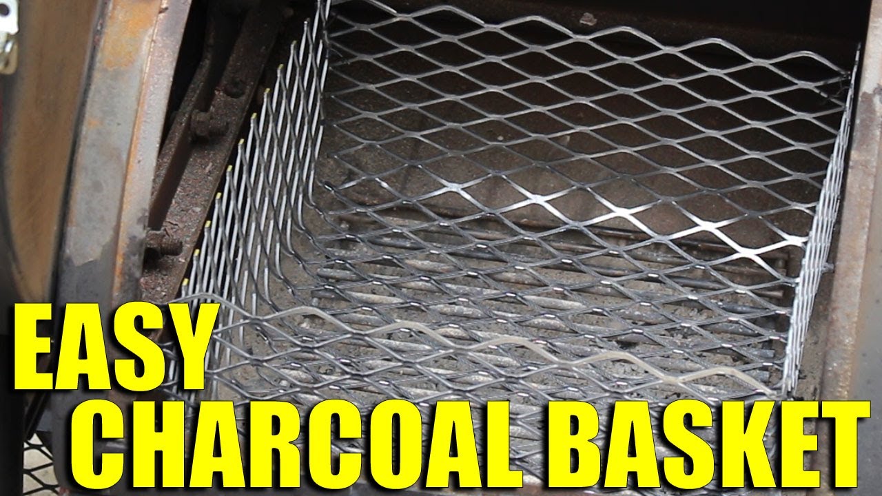 Easy No Weld Charcoal Basket For Your Smoker