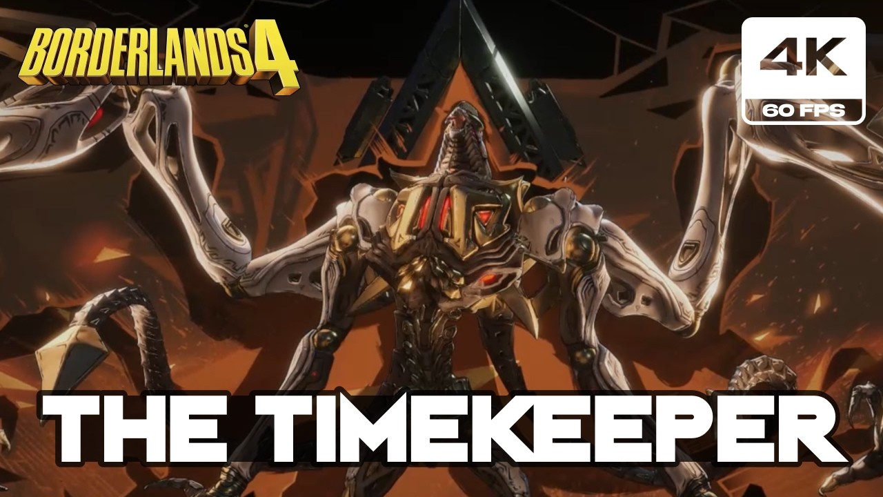 Borderlands 4 - The Timekeeper Final Boss Fight and Ending  (4K 60FPS PC Badass Graphic Settings)