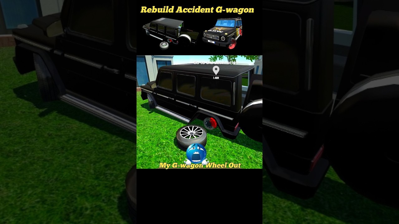 Accident🥺 Gwagon Rebuild Car Simulator 2 #assamtezpur #car #shorts #localstarbinit #memes #gamtng