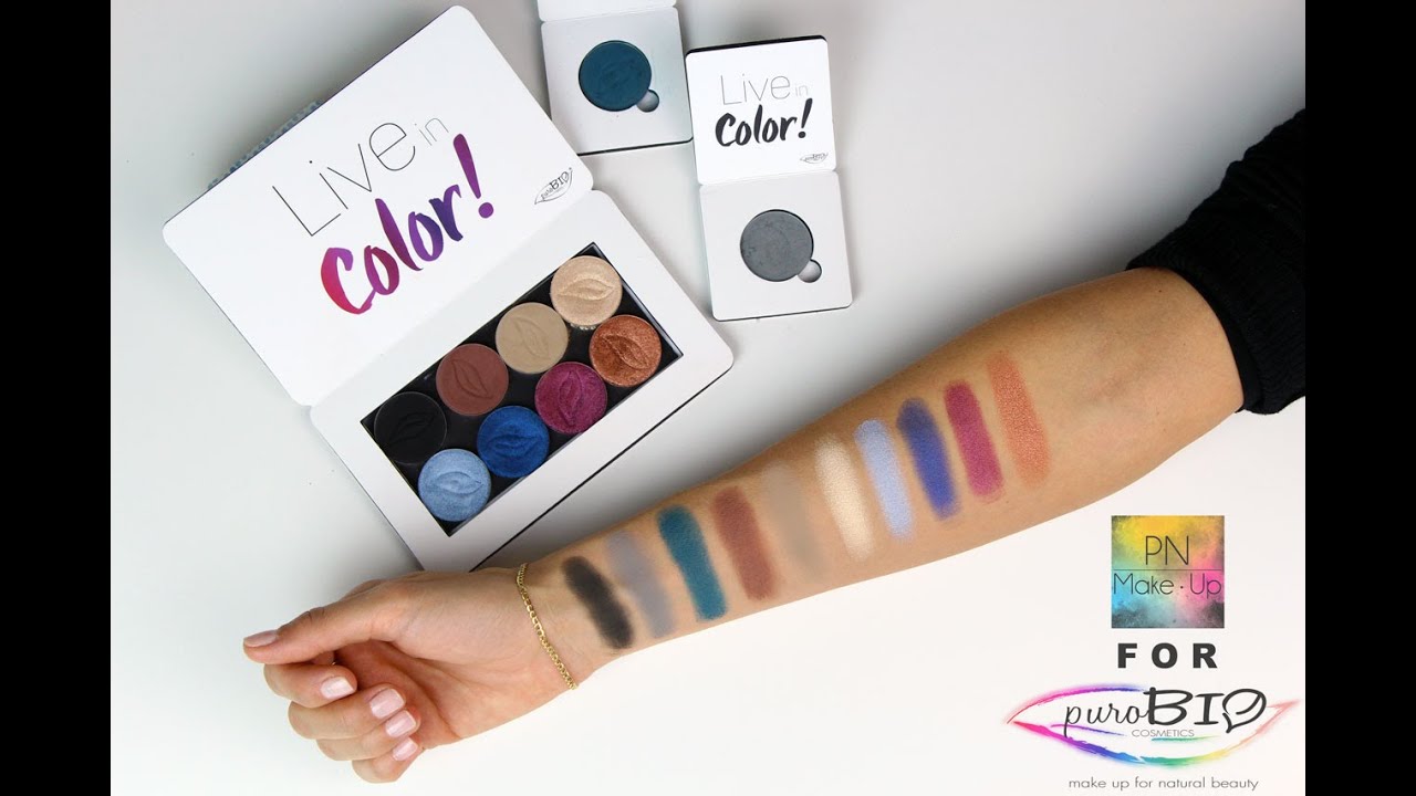 Ombretti PUROBIO COSMETICS | tutti gli SWATCHES