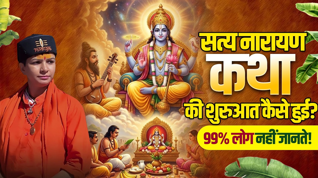 सत्य नारायण कथा की शुरुआत कैसे हुई? 99% लोग नहीं जानते | Sadhvi Varsha Nagar Ji